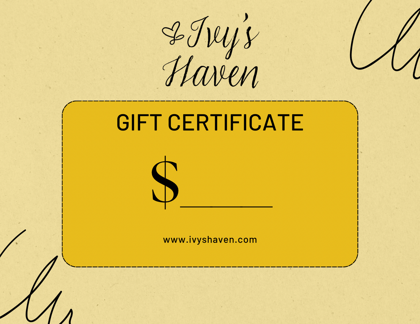 Ivy’s Haven Boutique Gift Card