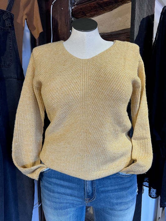 Gold Shimmer Sweater