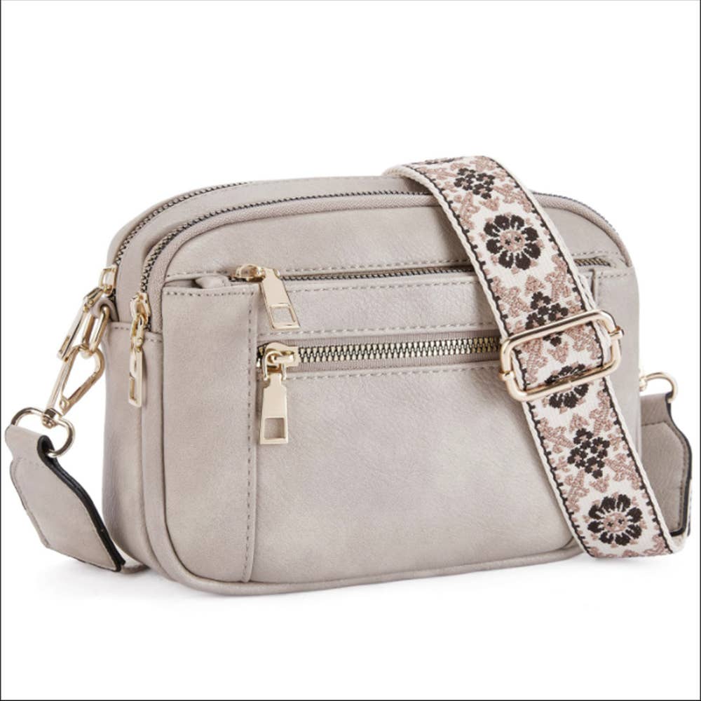 Multi Functional Zipper Crossbody Bag