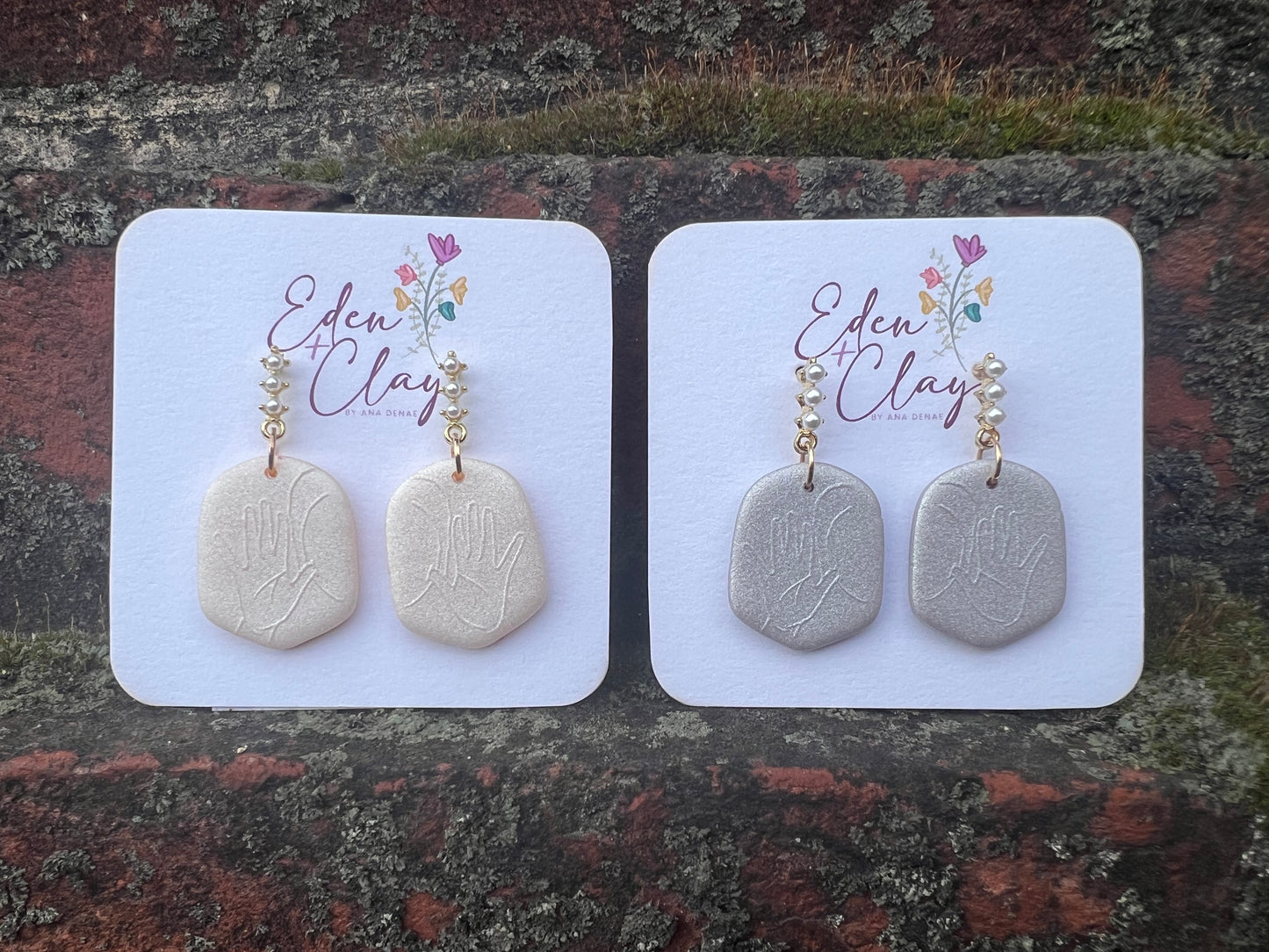 Mama: ASL Clay Earrings