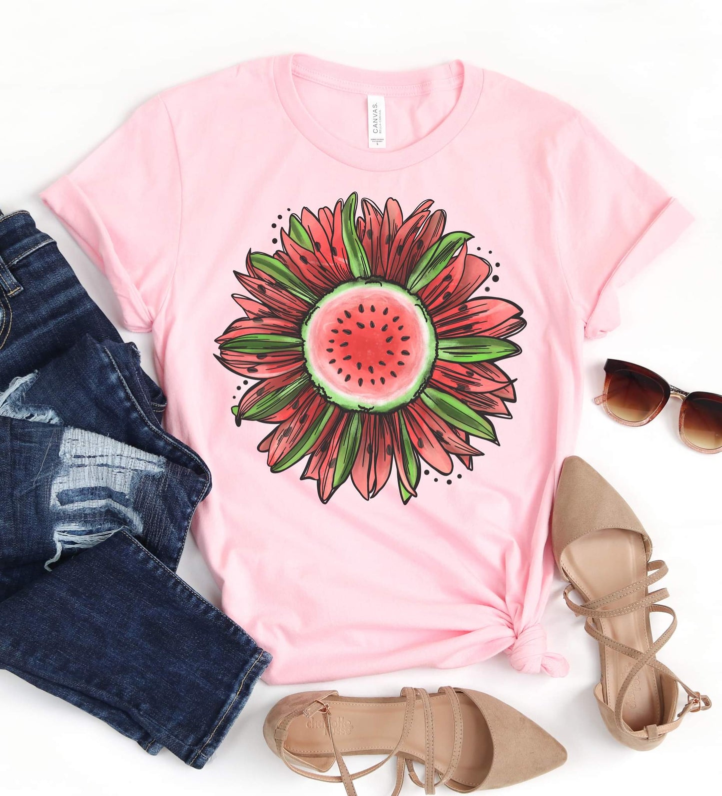 PREORDER - Watermelon Flower Tee
