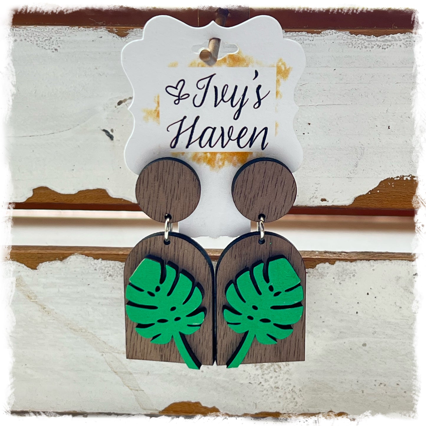 Palm Leaf Earrings