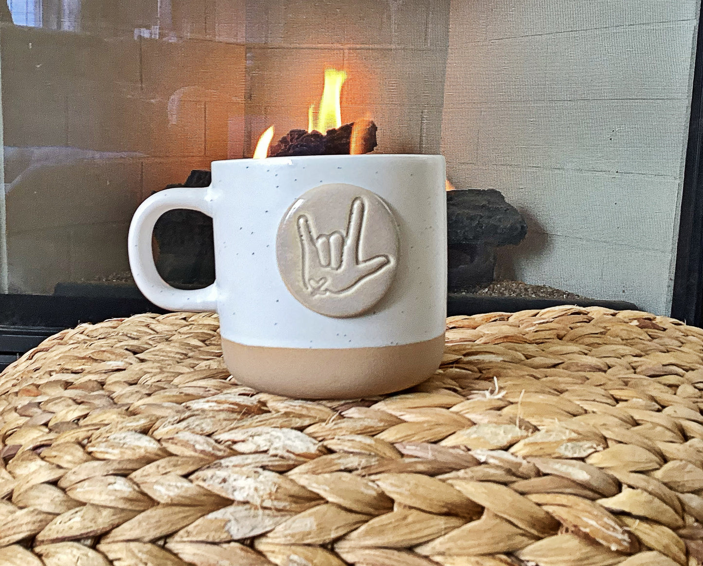 PREORDER - ILY 🤟🏼 Stamped Mug: Cabin Style (10oz)