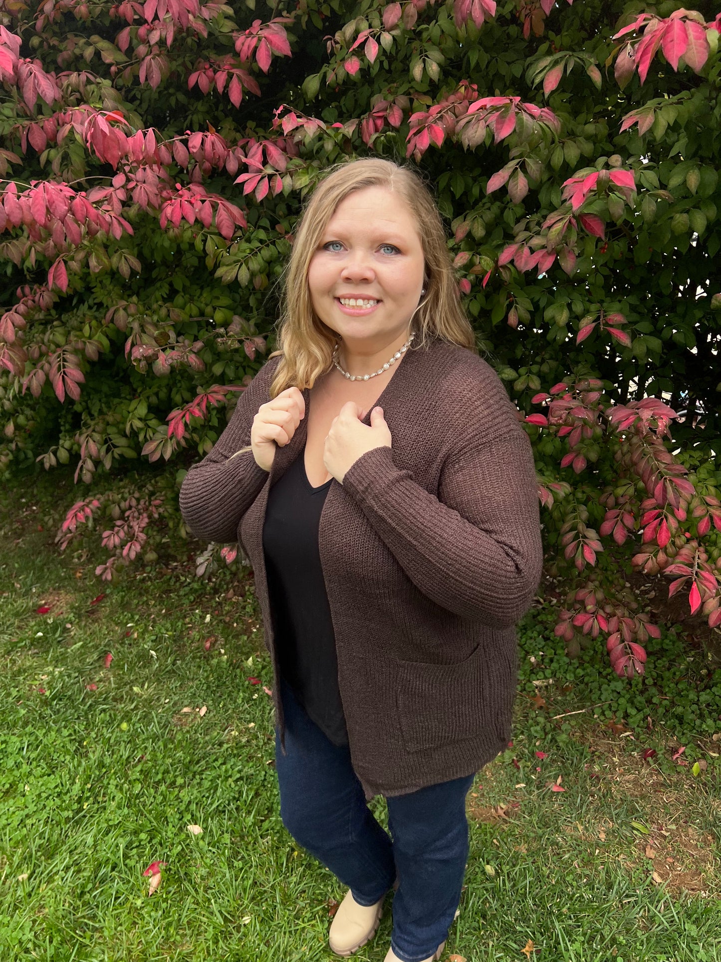 Dark Chocolate Knit Cardigan