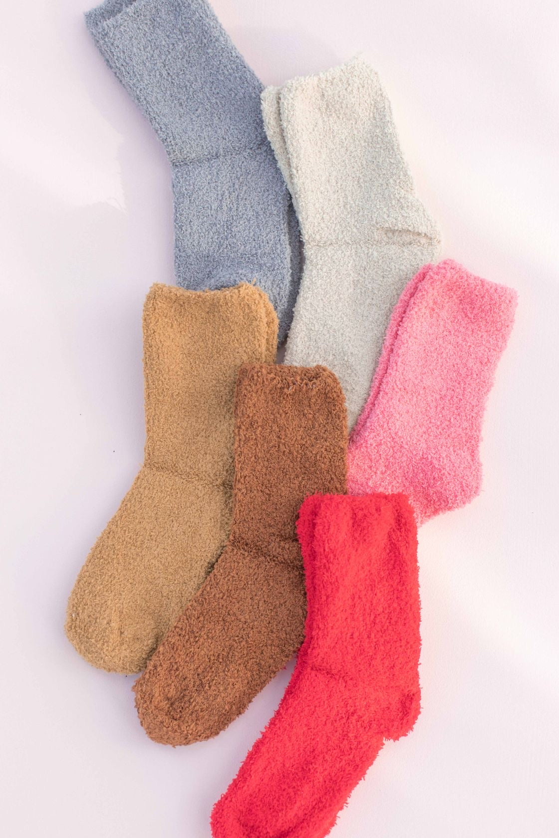 Fuzzy Solid Socks