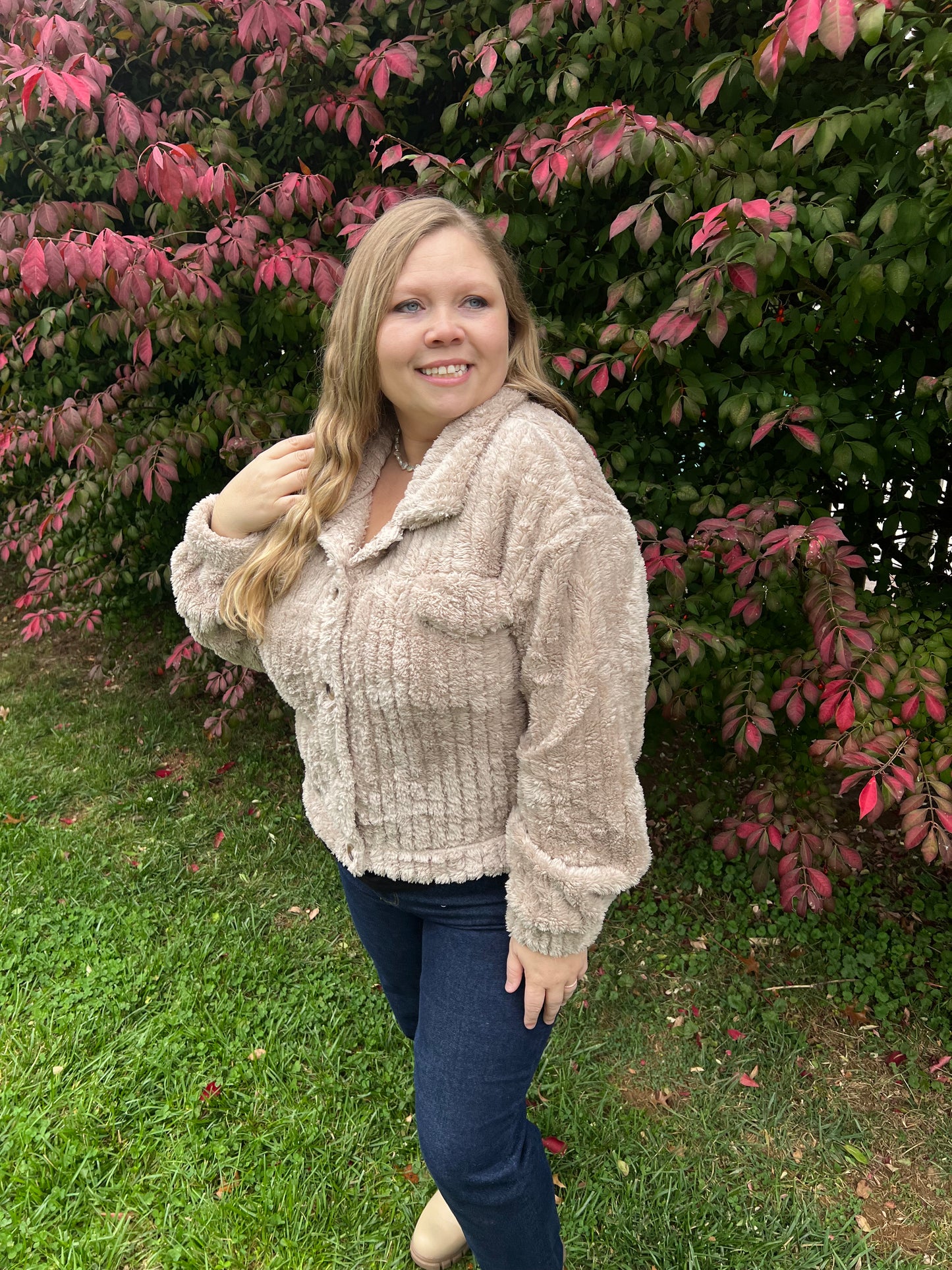 Latte Fluffy Softy Jacket