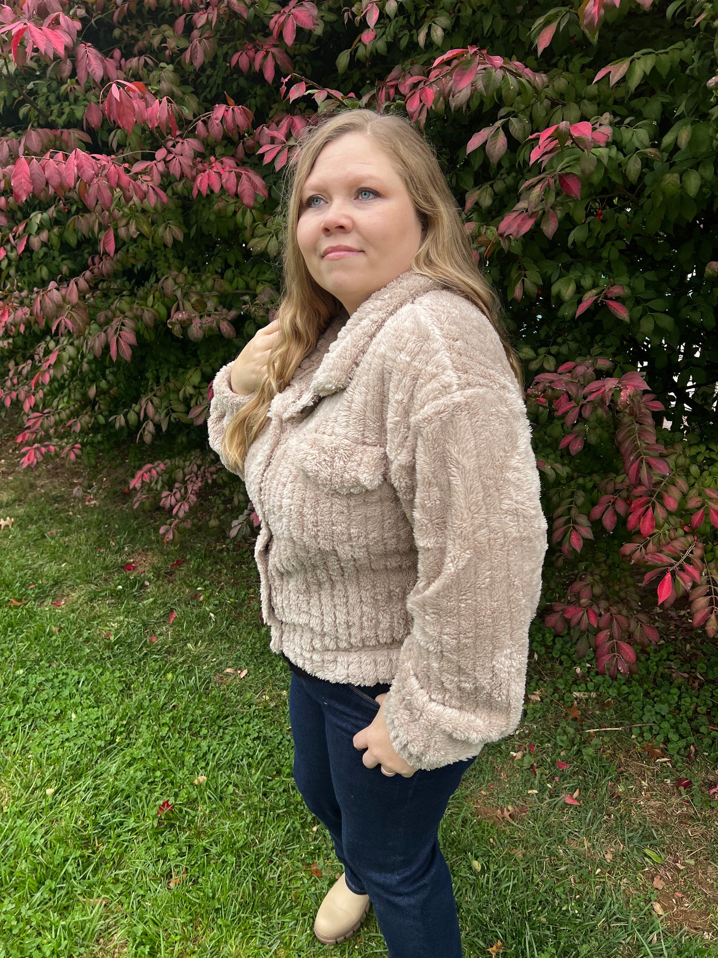 Latte Fluffy Softy Jacket