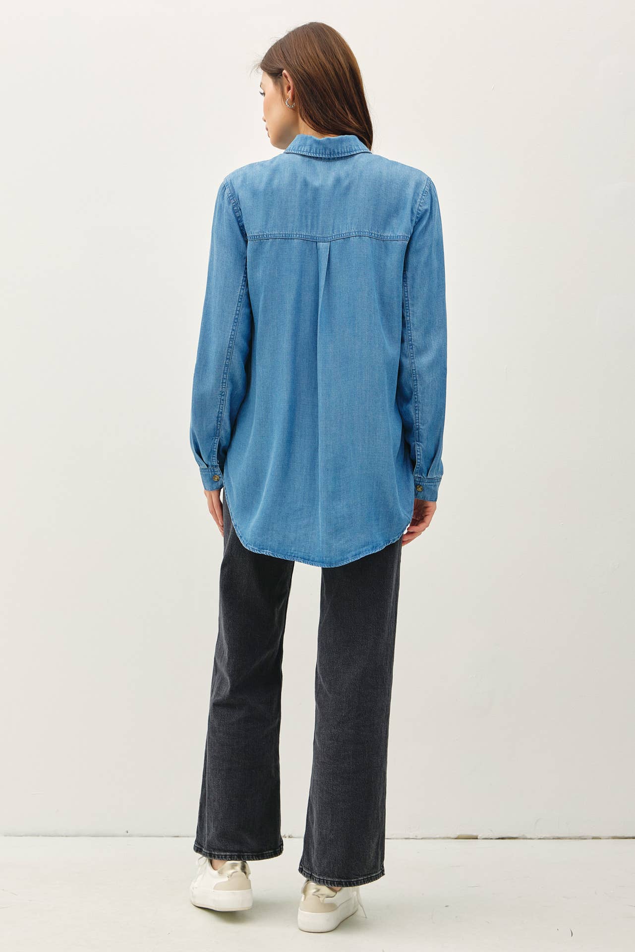 Mehri's Denim Oversized Shacket