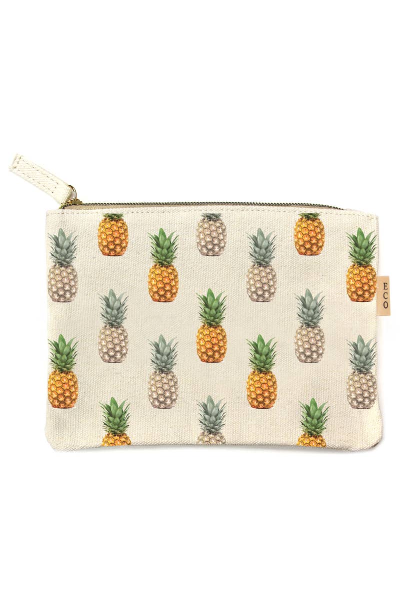 Multi Images Cotton Canvas Eco Pouch Bags