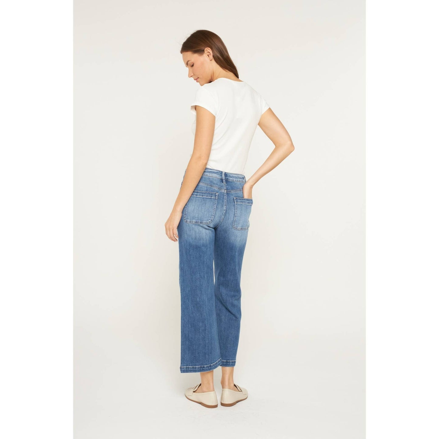 Rosa's High Rise Cropped Wide Leg