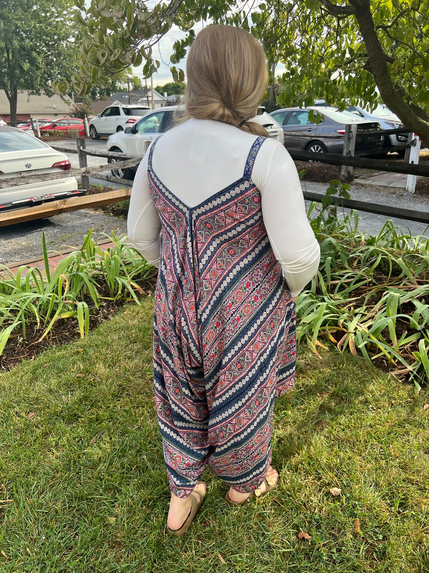 Multi Boho Gaucho Jumpsuit