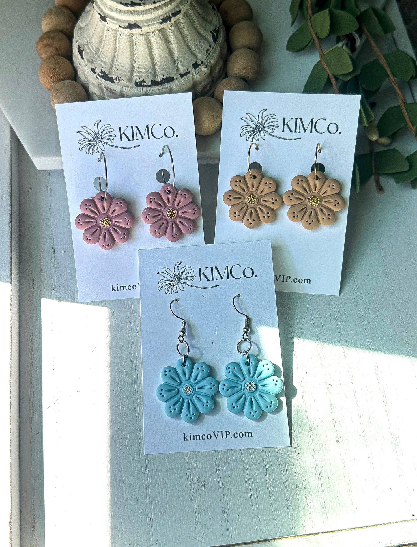 Blue Flowers Earrings