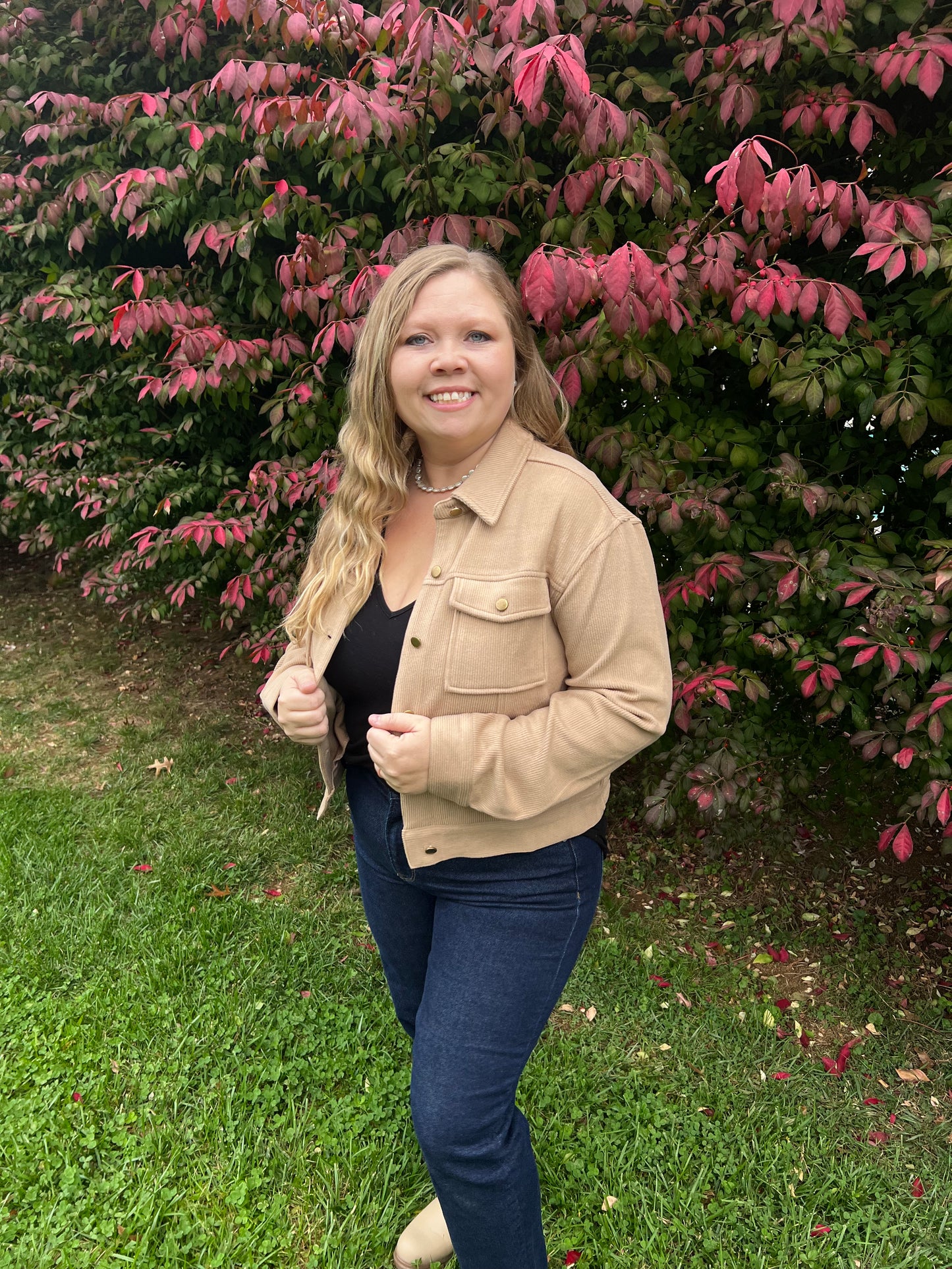 Latte Soft Ribbed Shacket