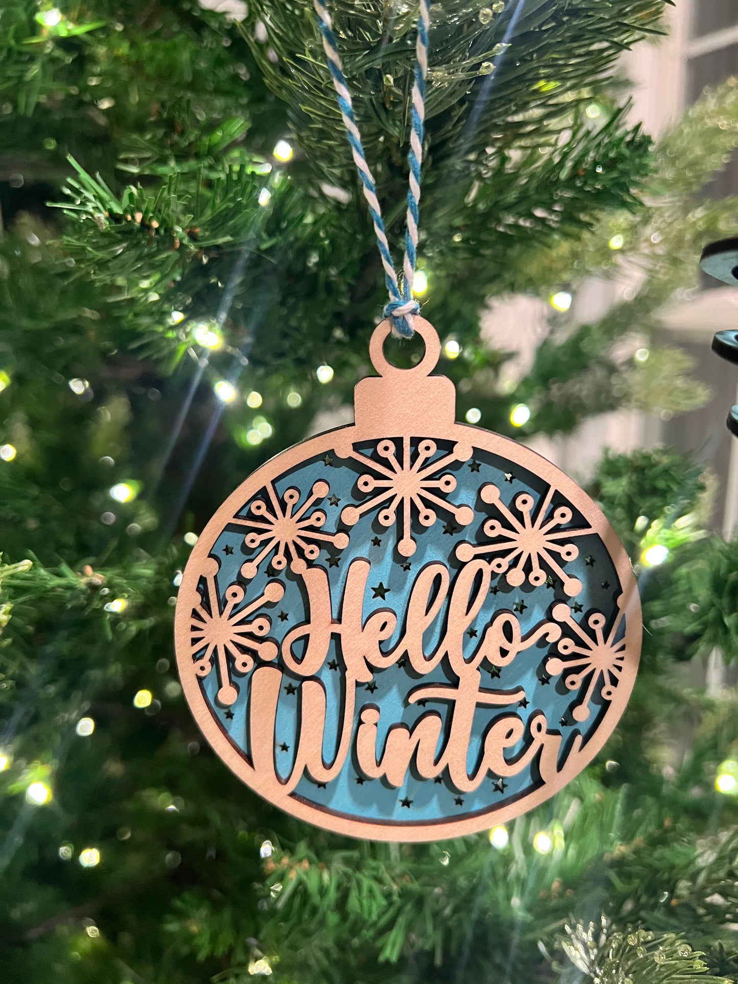 Hello Winter Ornament