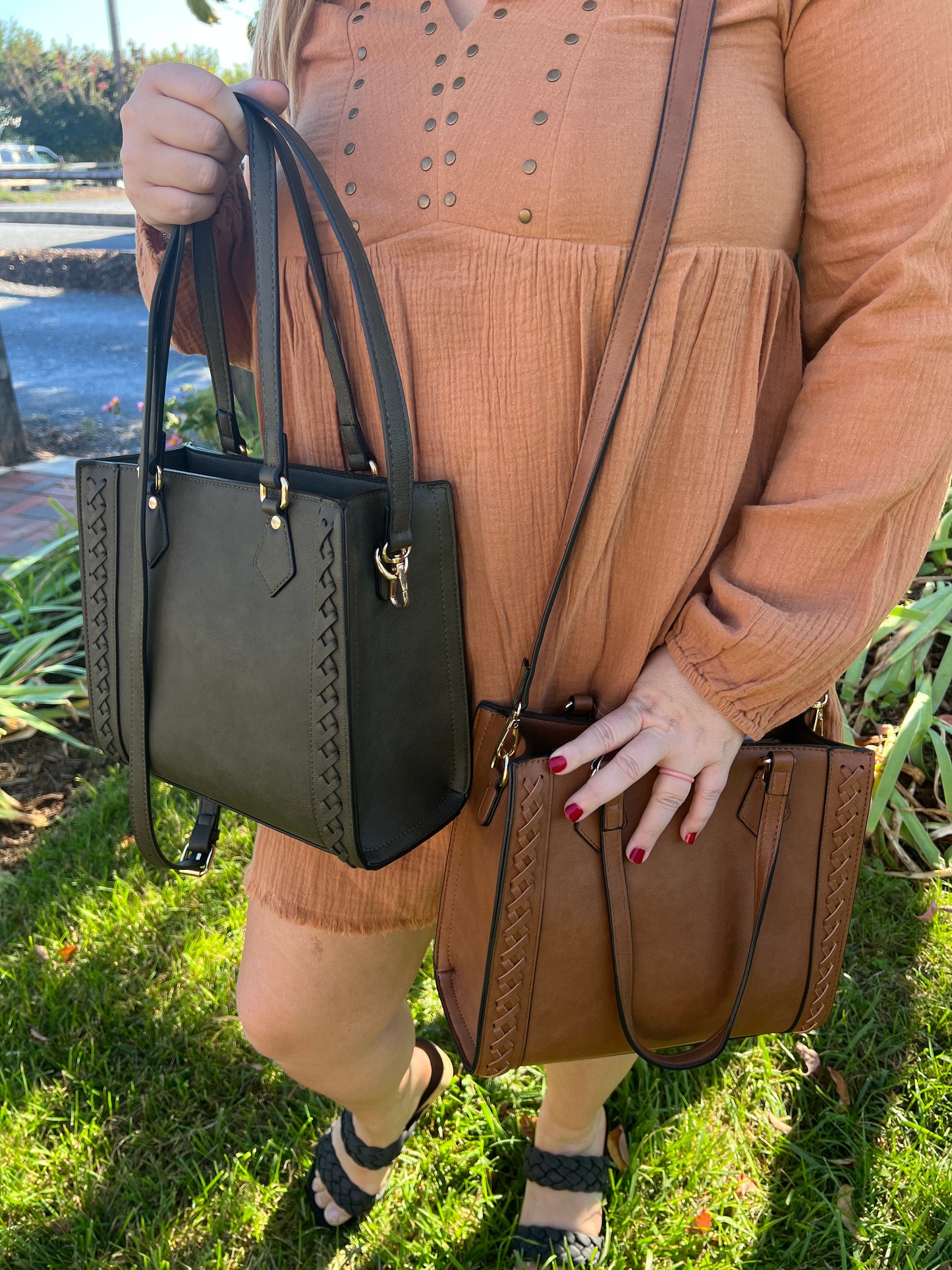 Betsy Structured Braided Crossbody