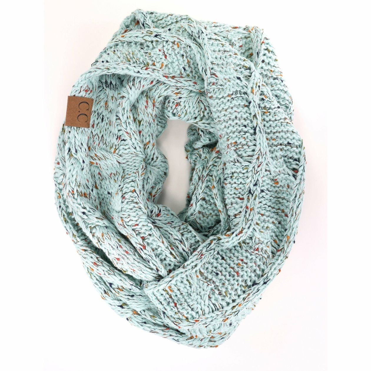 Flecked C.C. Infinity Scarf