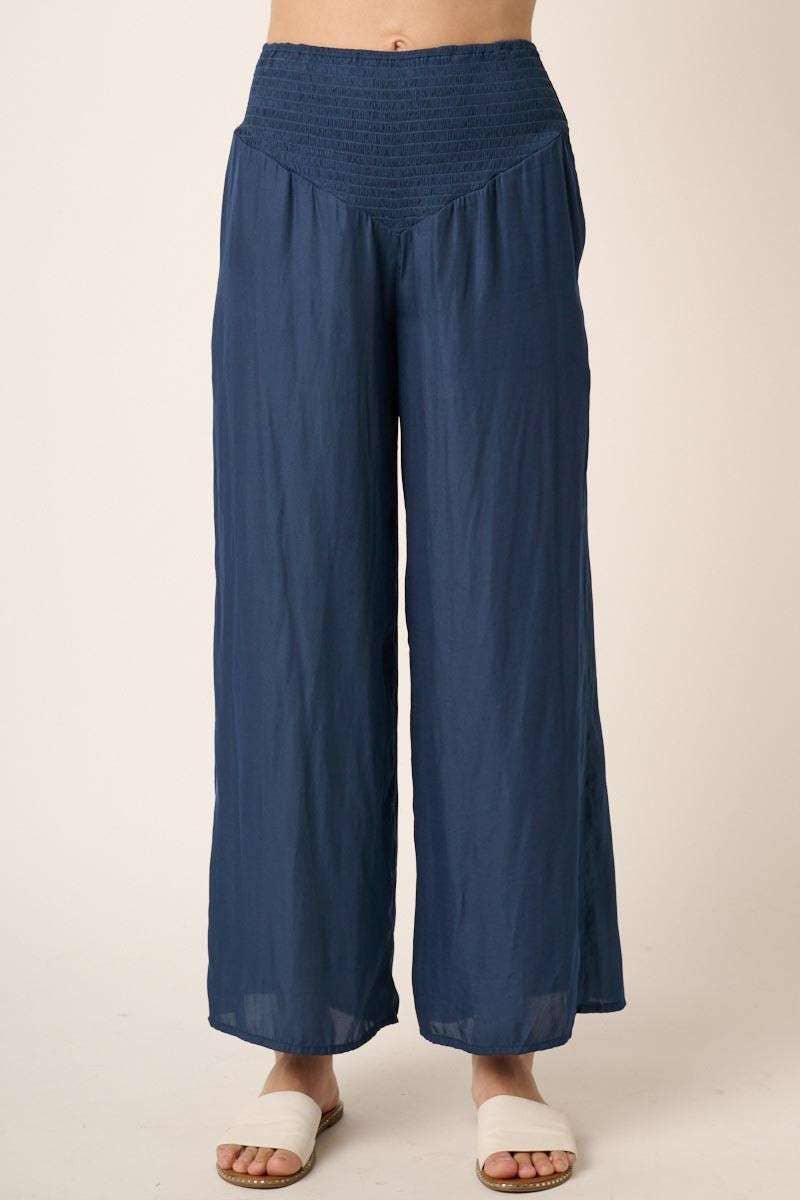 Judy's Smocked Satin Pants