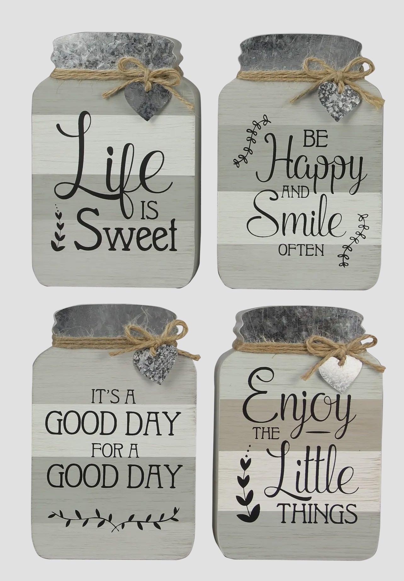 Wood Mason Jar Sign