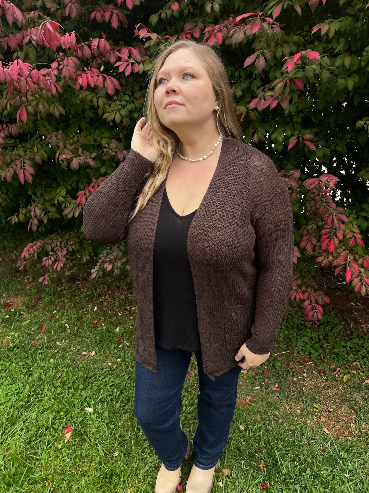 Dark Chocolate Knit Cardigan