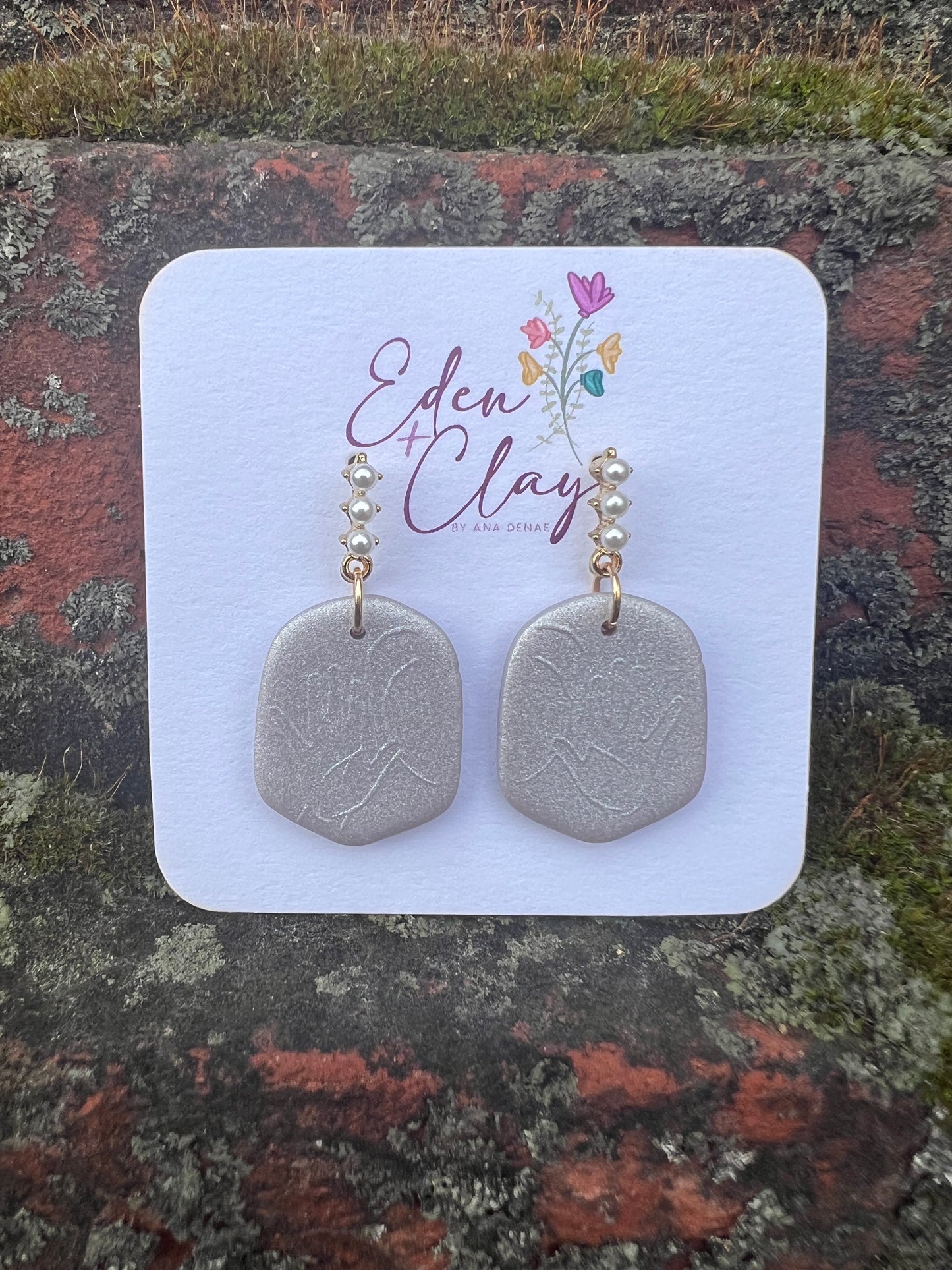 Mama: ASL Clay Earrings