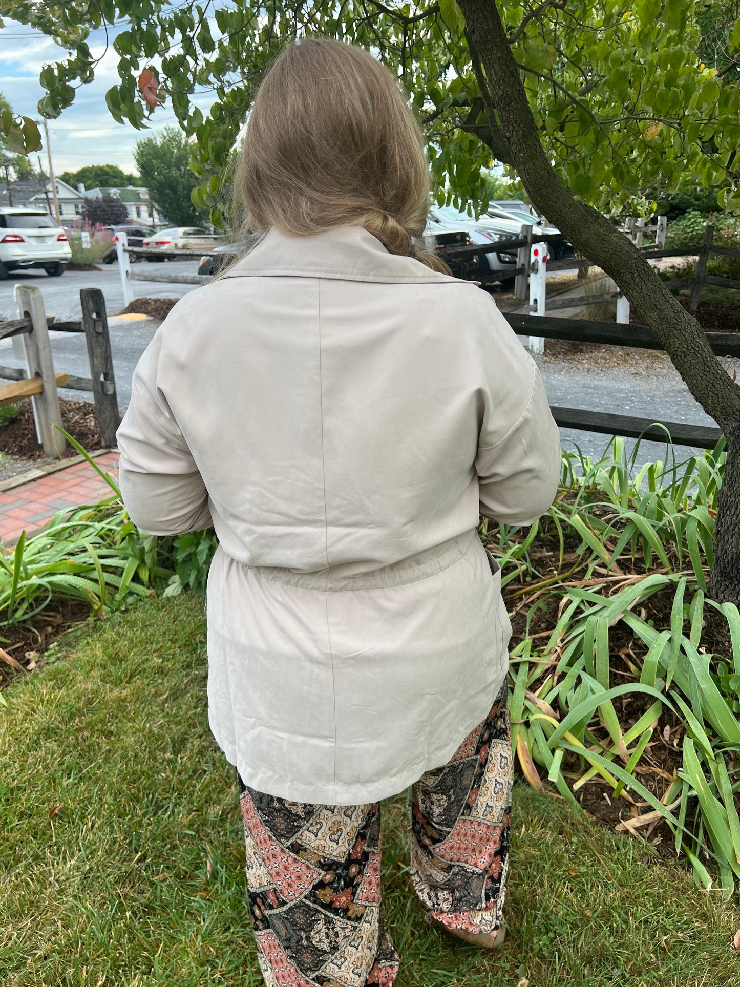 Beige Carmen Trench Jacket