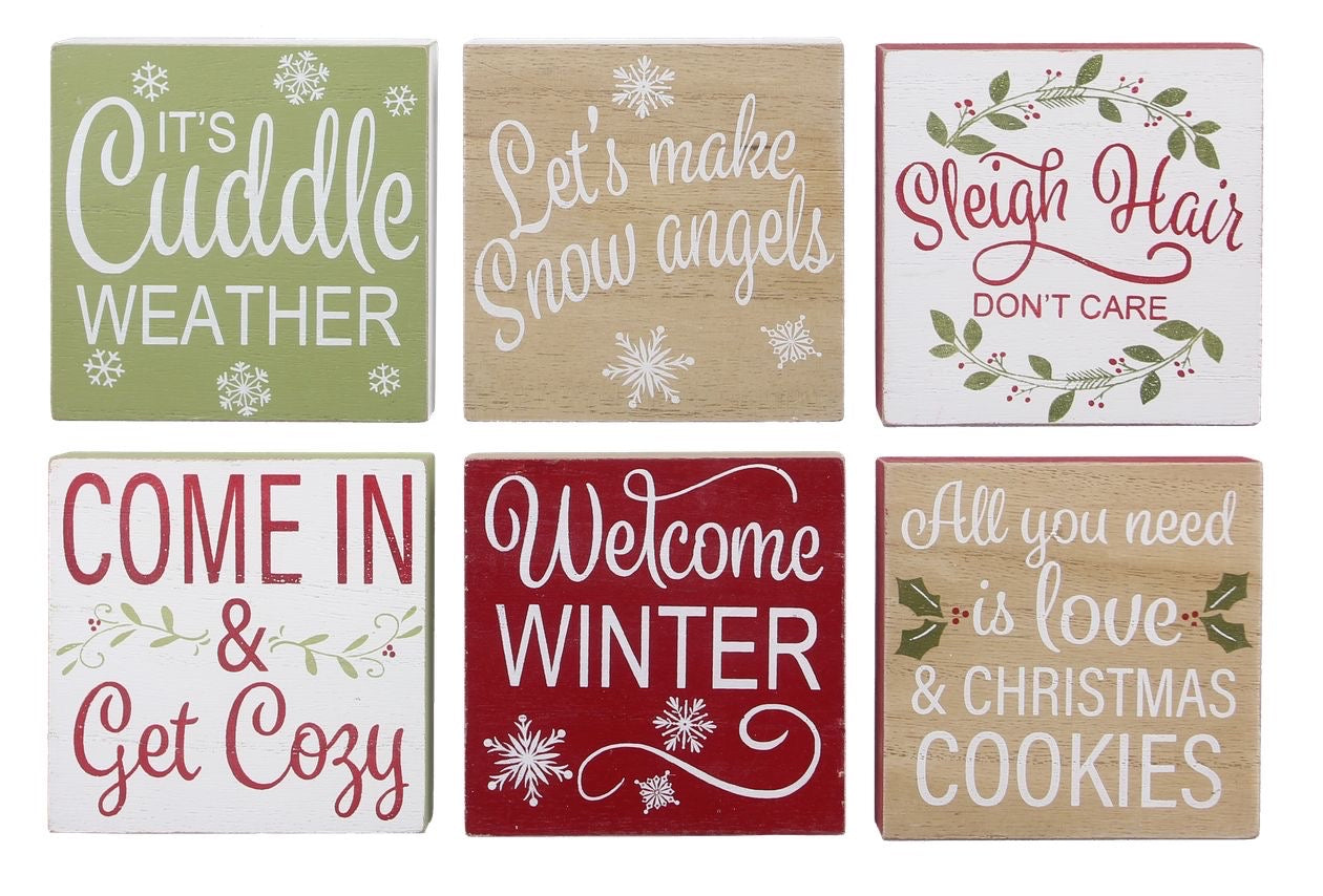Winter Wording Square Blocks