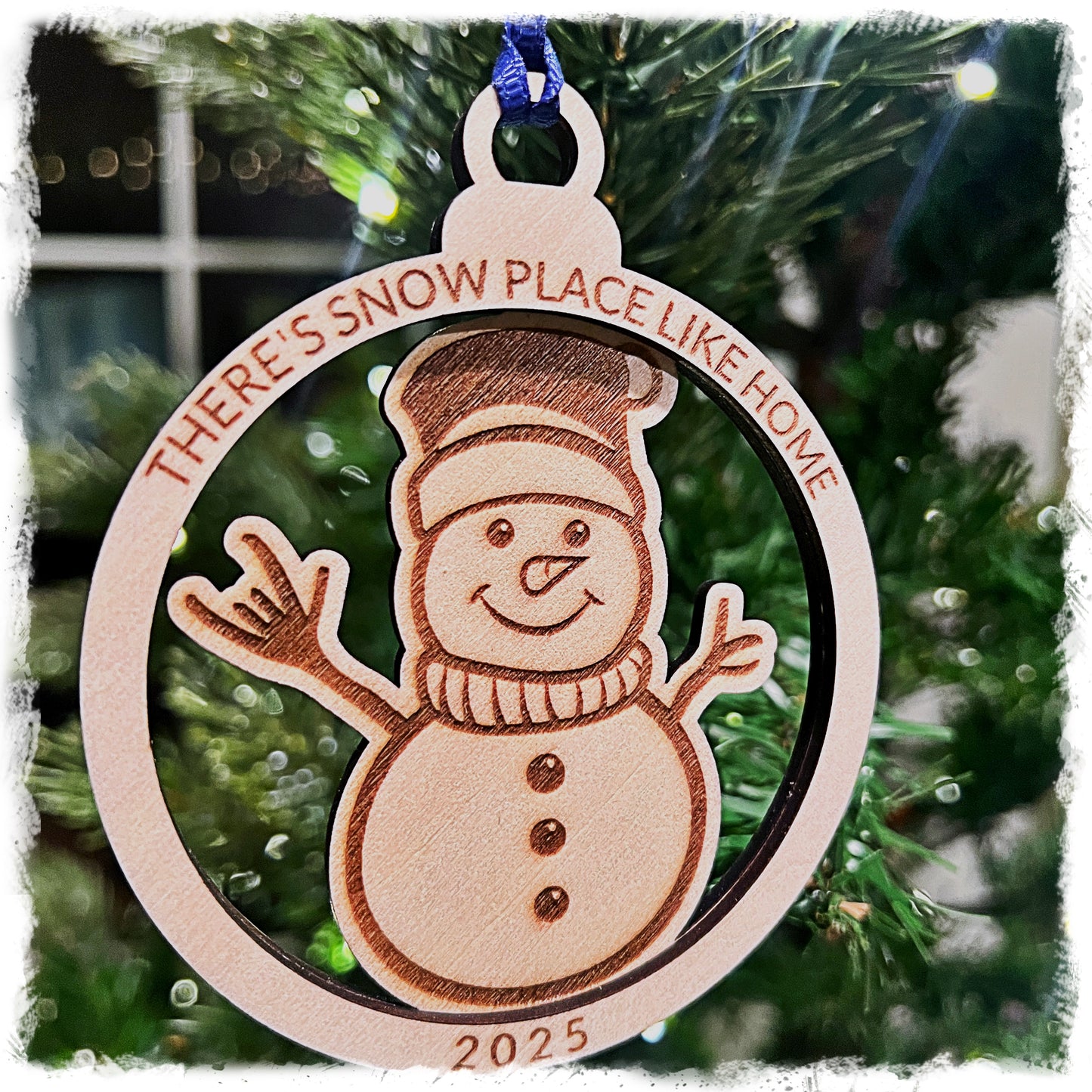 Snowman with _\m/ Ornament