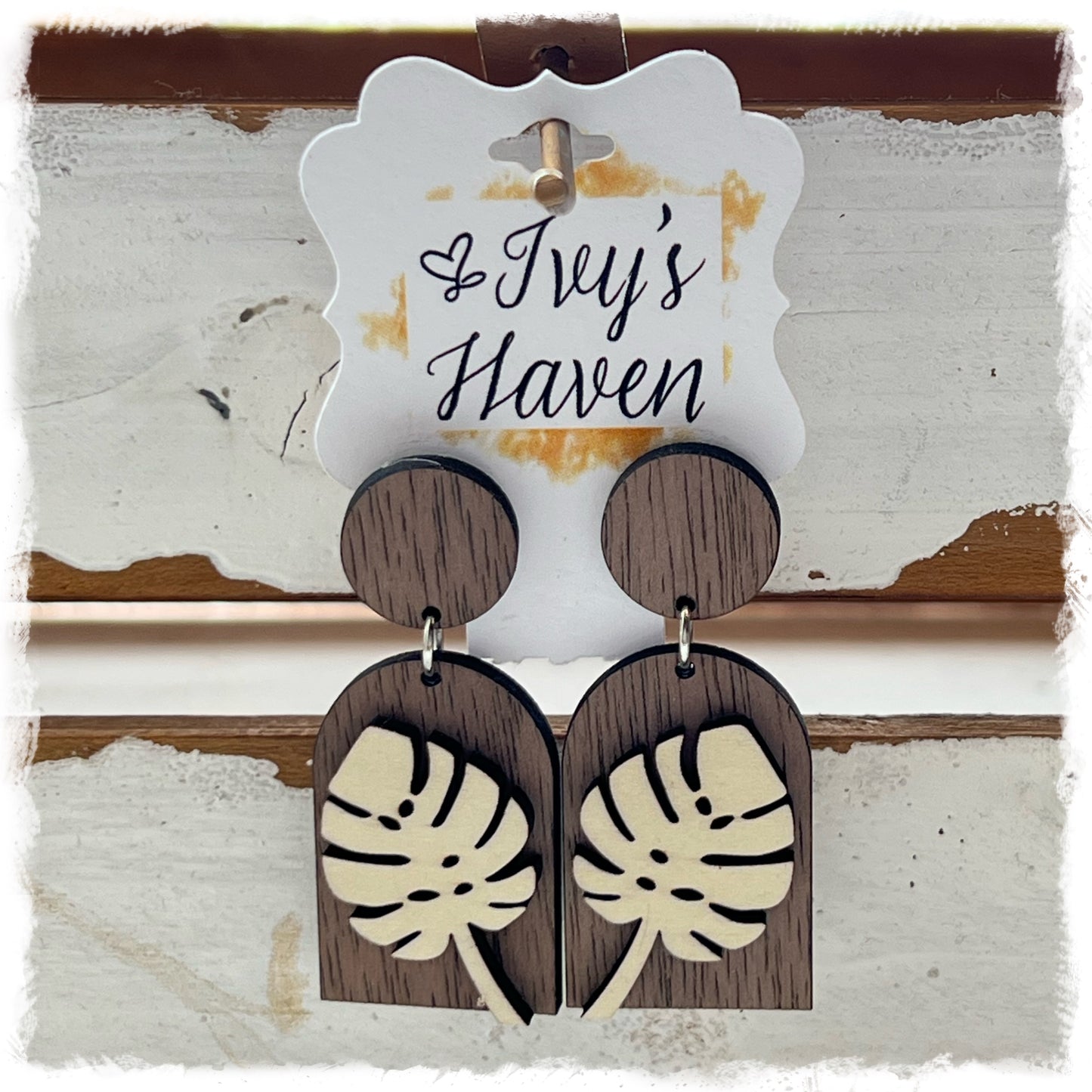 Palm Leaf Earrings