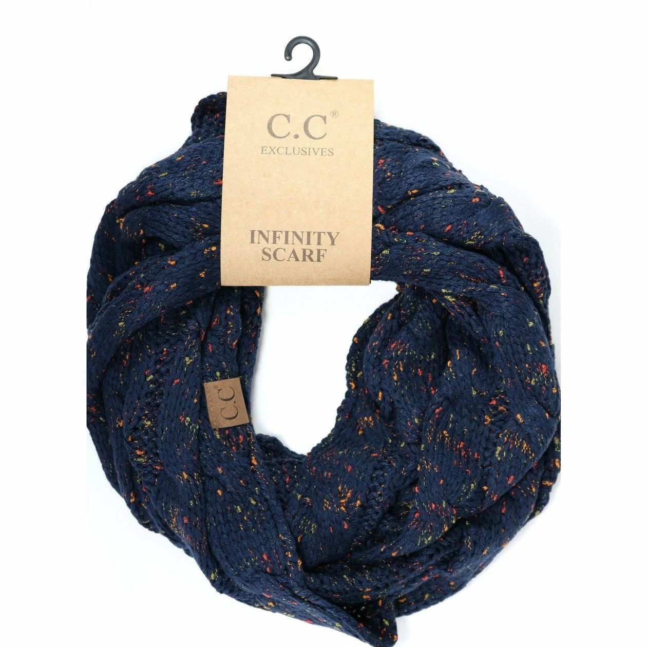 Flecked C.C. Infinity Scarf