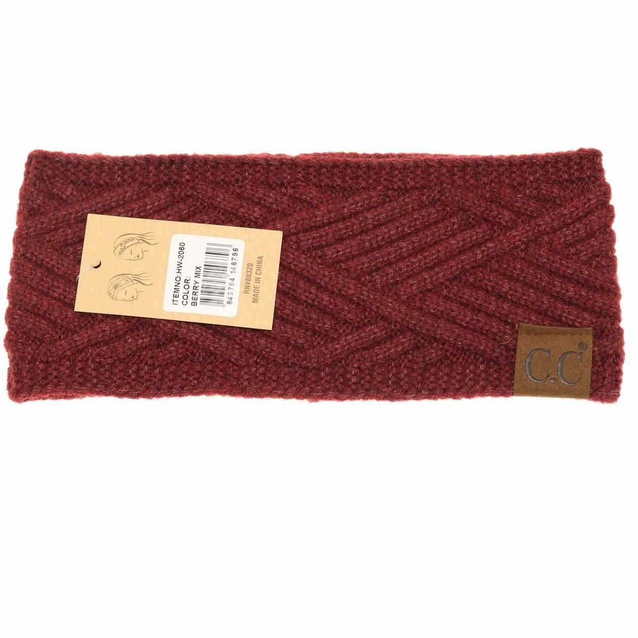 Diagonal Criss-Cross Patterned Head Wrap