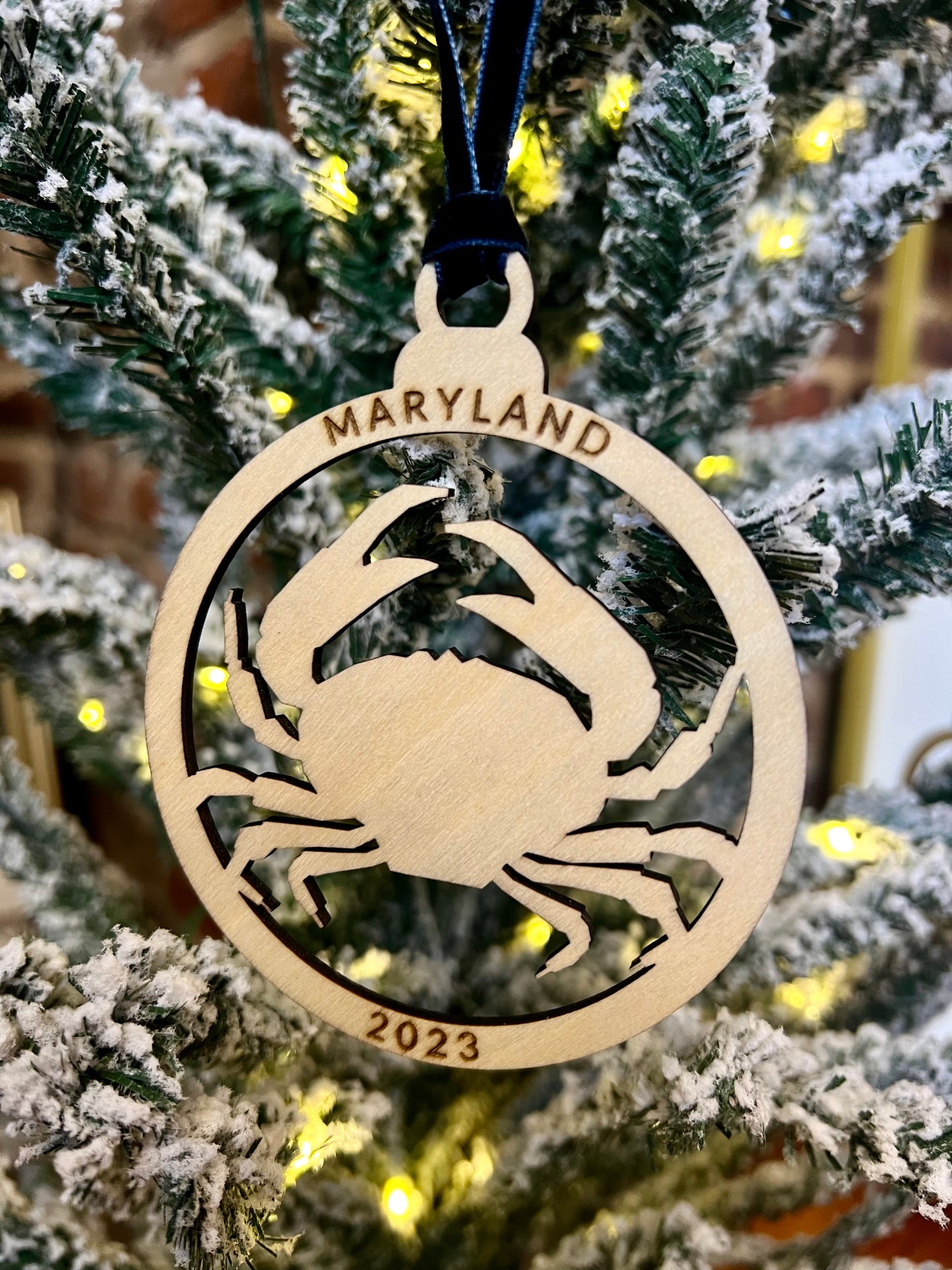 Blue Maryland Crab Ornament