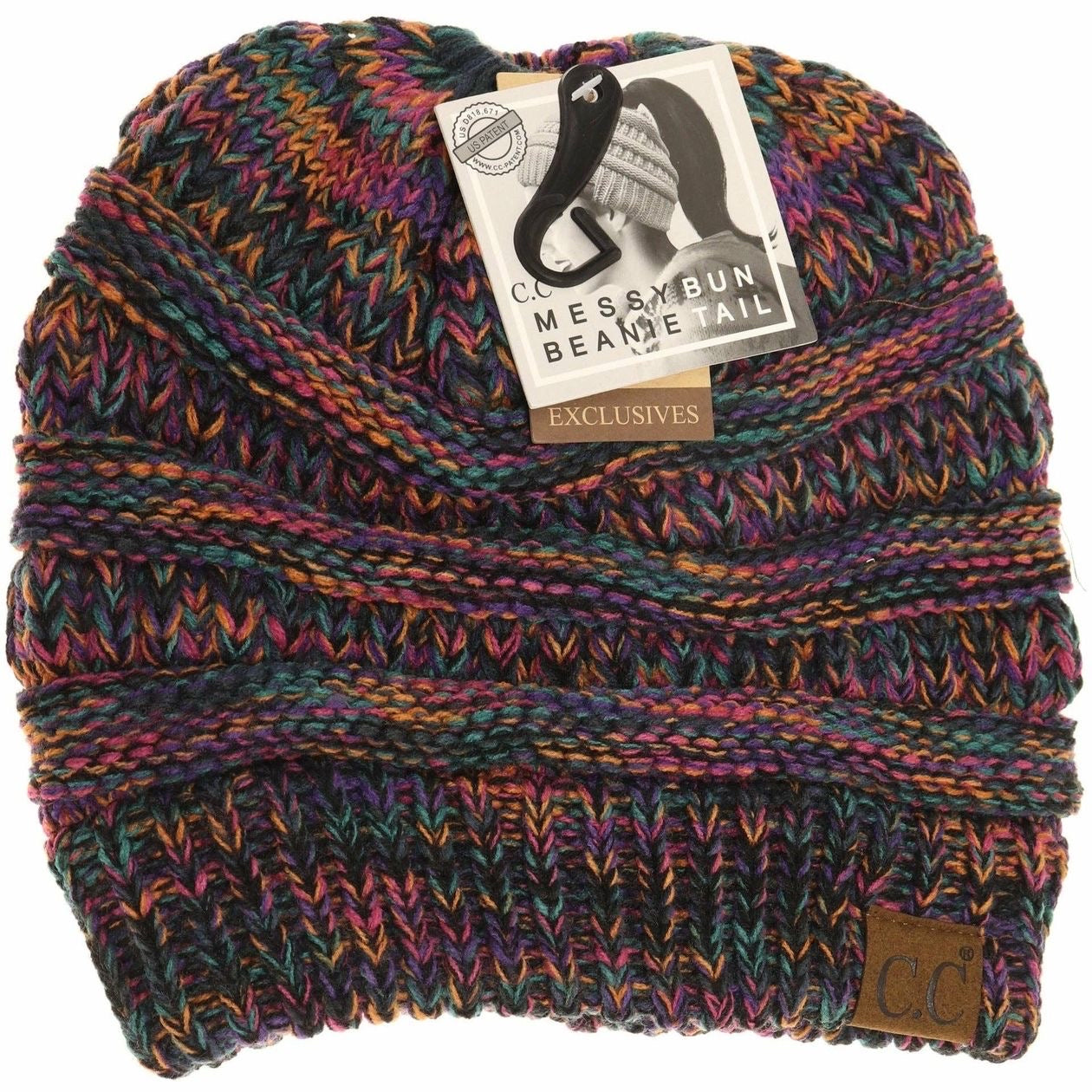 Colorful Tone Slouchy C.C. Beanie Tail