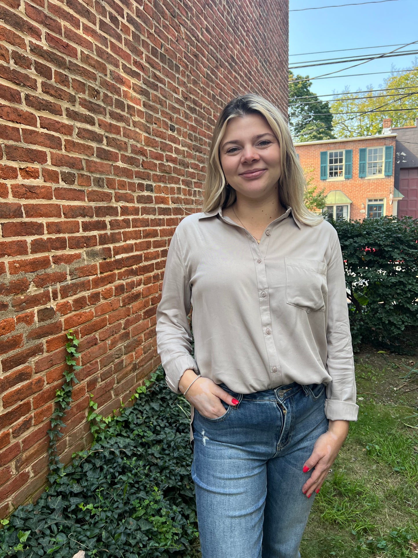 Emma Rayon Classic Shirt