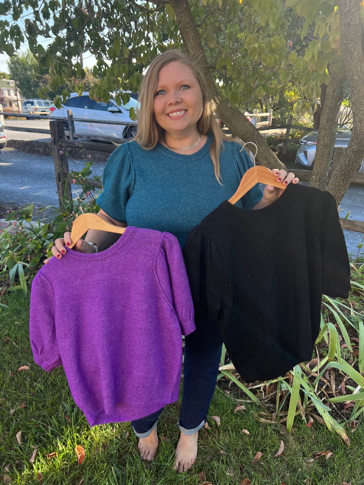 Tayra's Puffy Shoulder Top