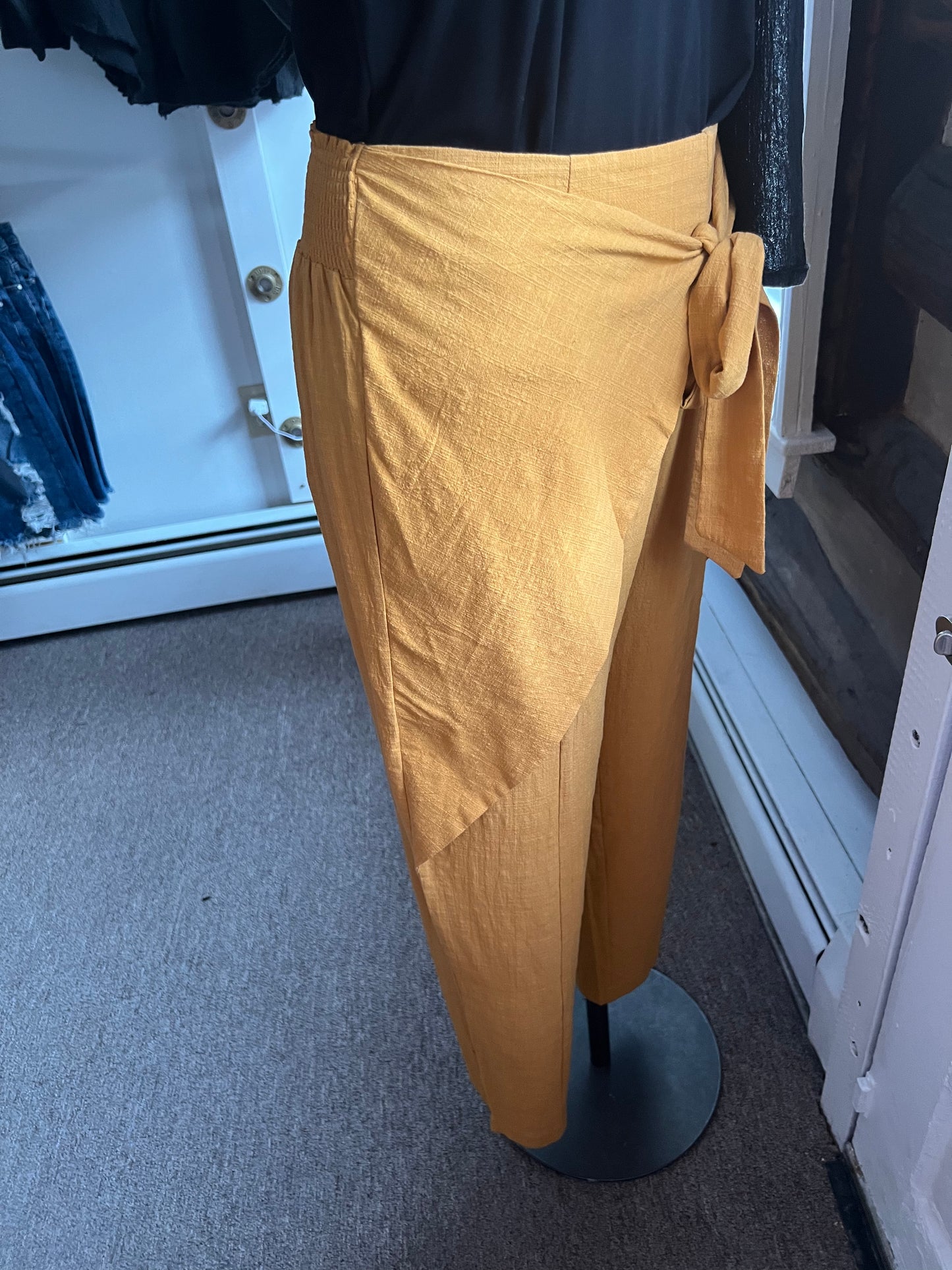 Dijon Woven Tie Waist Trouser