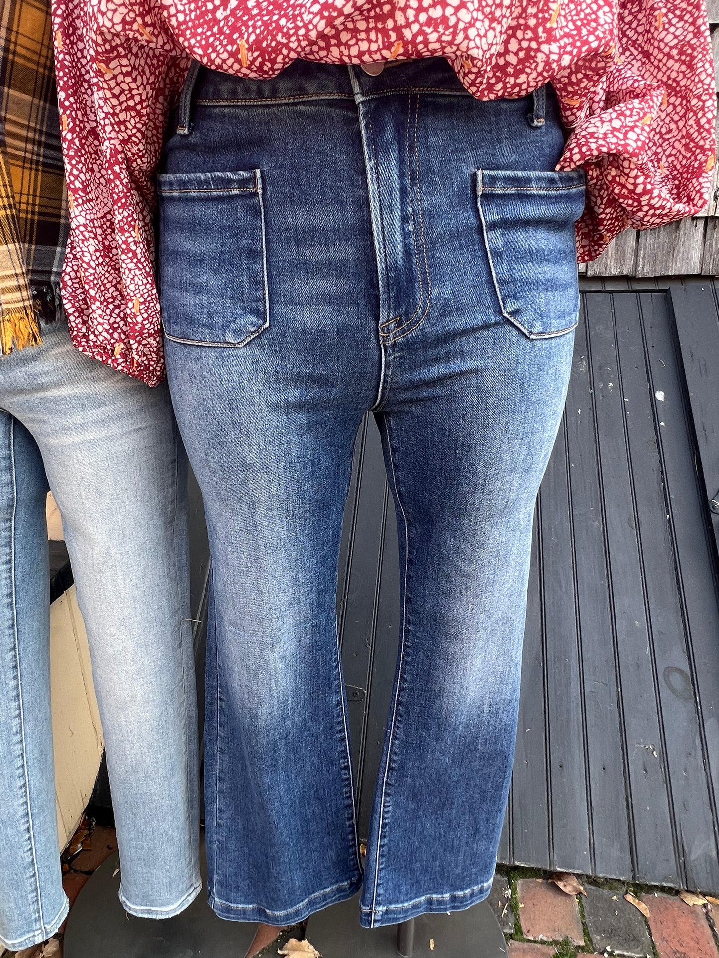 Kaye's High Rise Straight Jeans