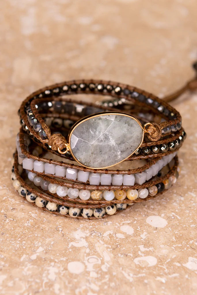 Kelly's Labradorite Wrap Bracelet