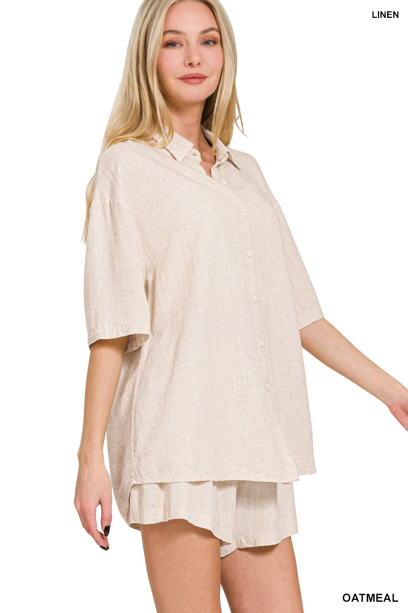 Dune's 2pc set Linen Shirt & Short