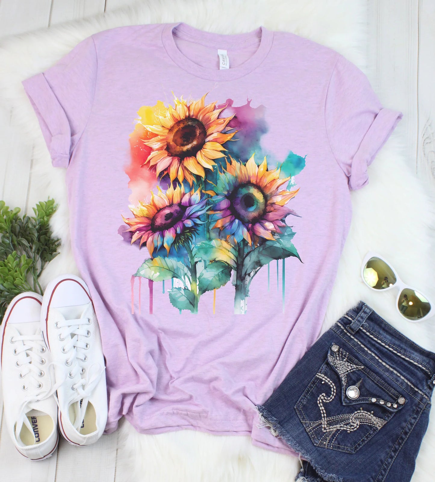 PREORDER: Watercolor Sunflowers Tee