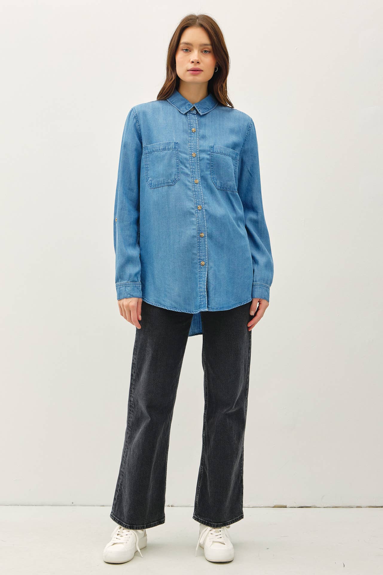 Mehri's Denim Oversized Shacket