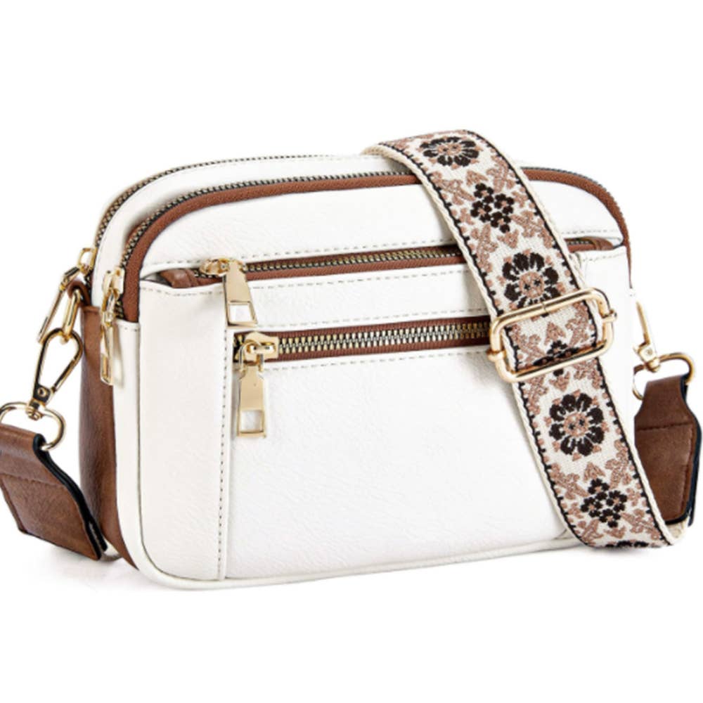 Multi Functional Zipper Crossbody Bag