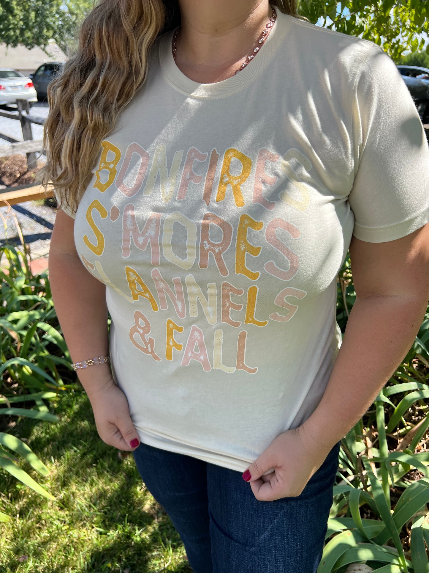 Cream Bonfire Tee