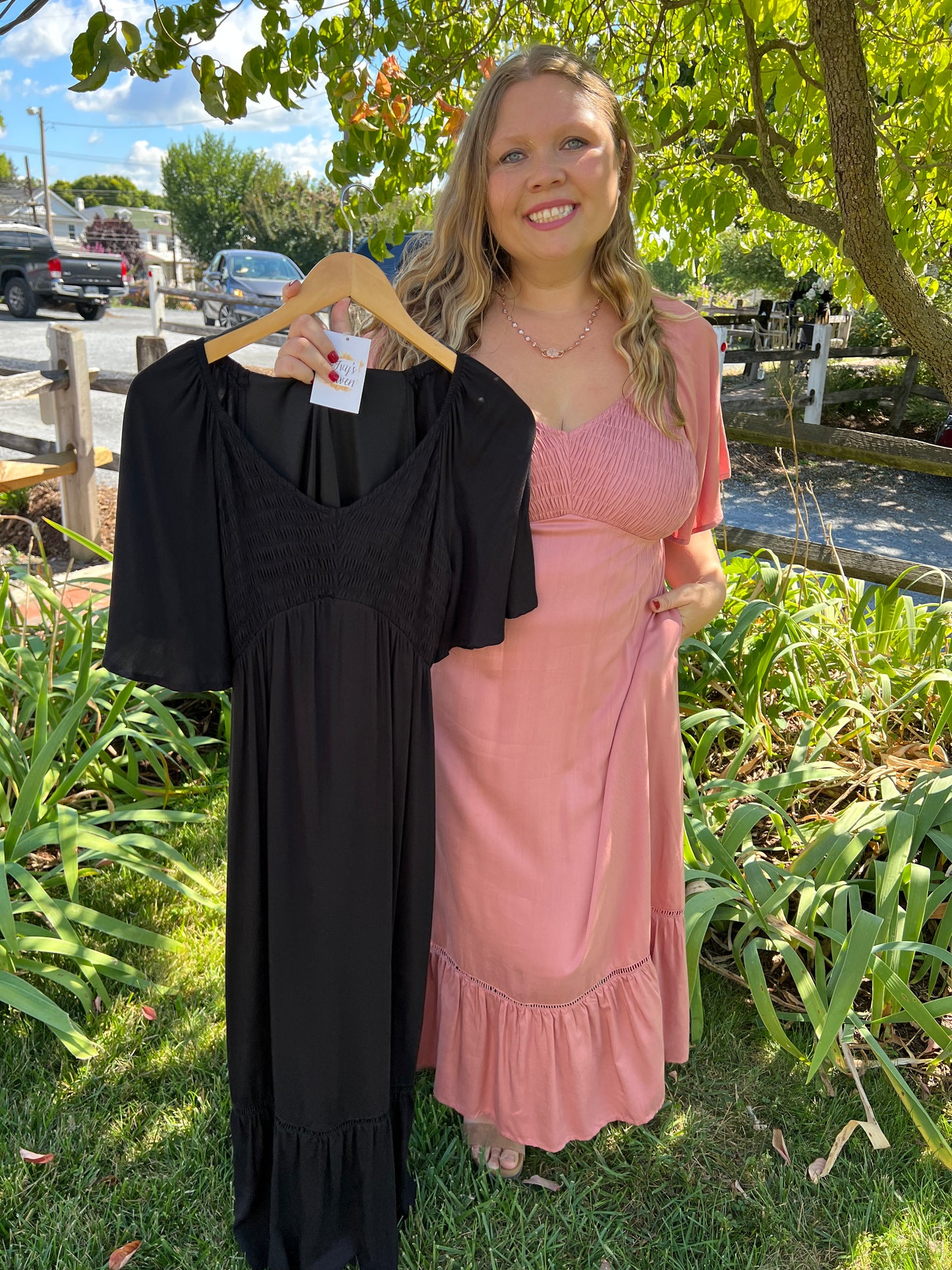 Sophia's Smocked Midi Dress