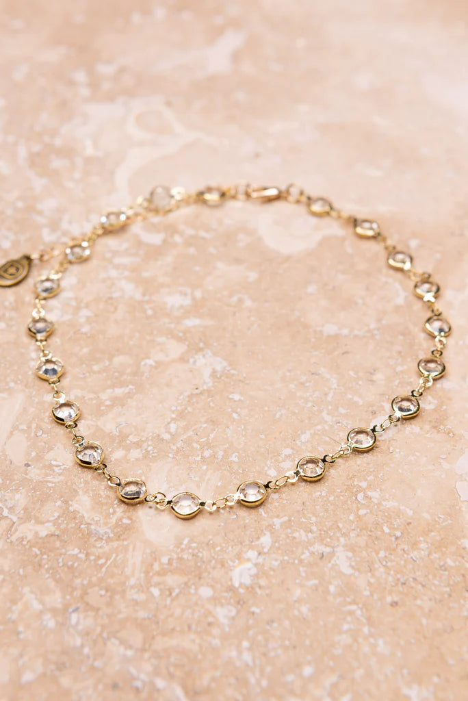 Clear Gold Sawyer Necklace
