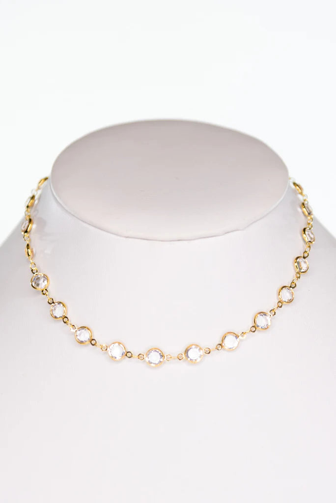 Clear Gold Sawyer Necklace