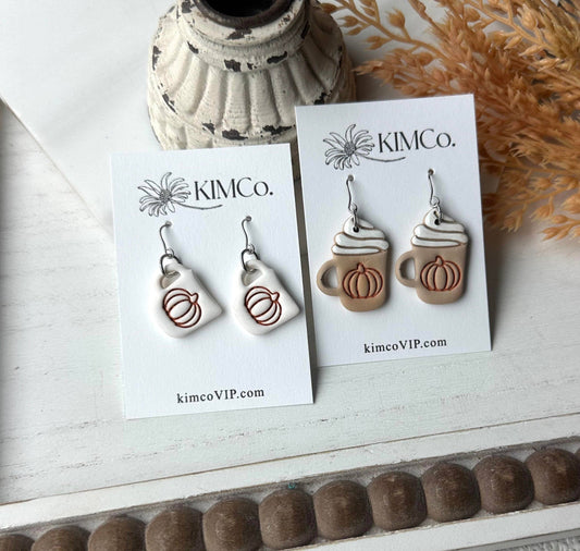 Fall Mug Earrings