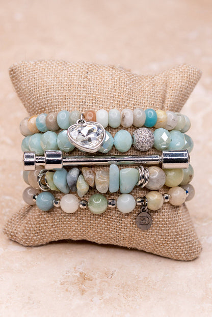 Cora Bracelet Set Amazonite