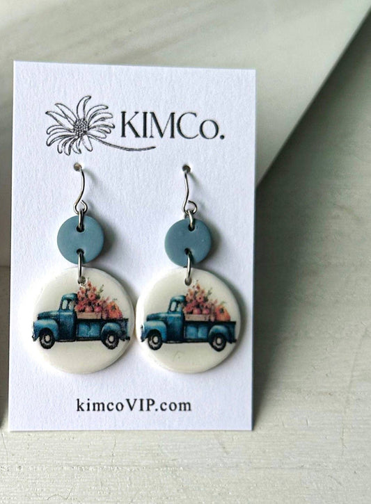 Pumpkin Truck Earrings