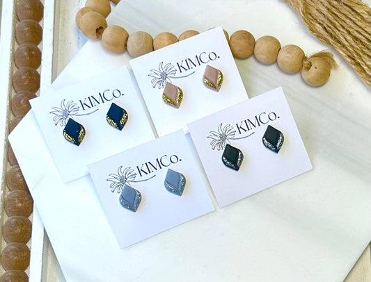 Dove Stud Earrings - Sparkle