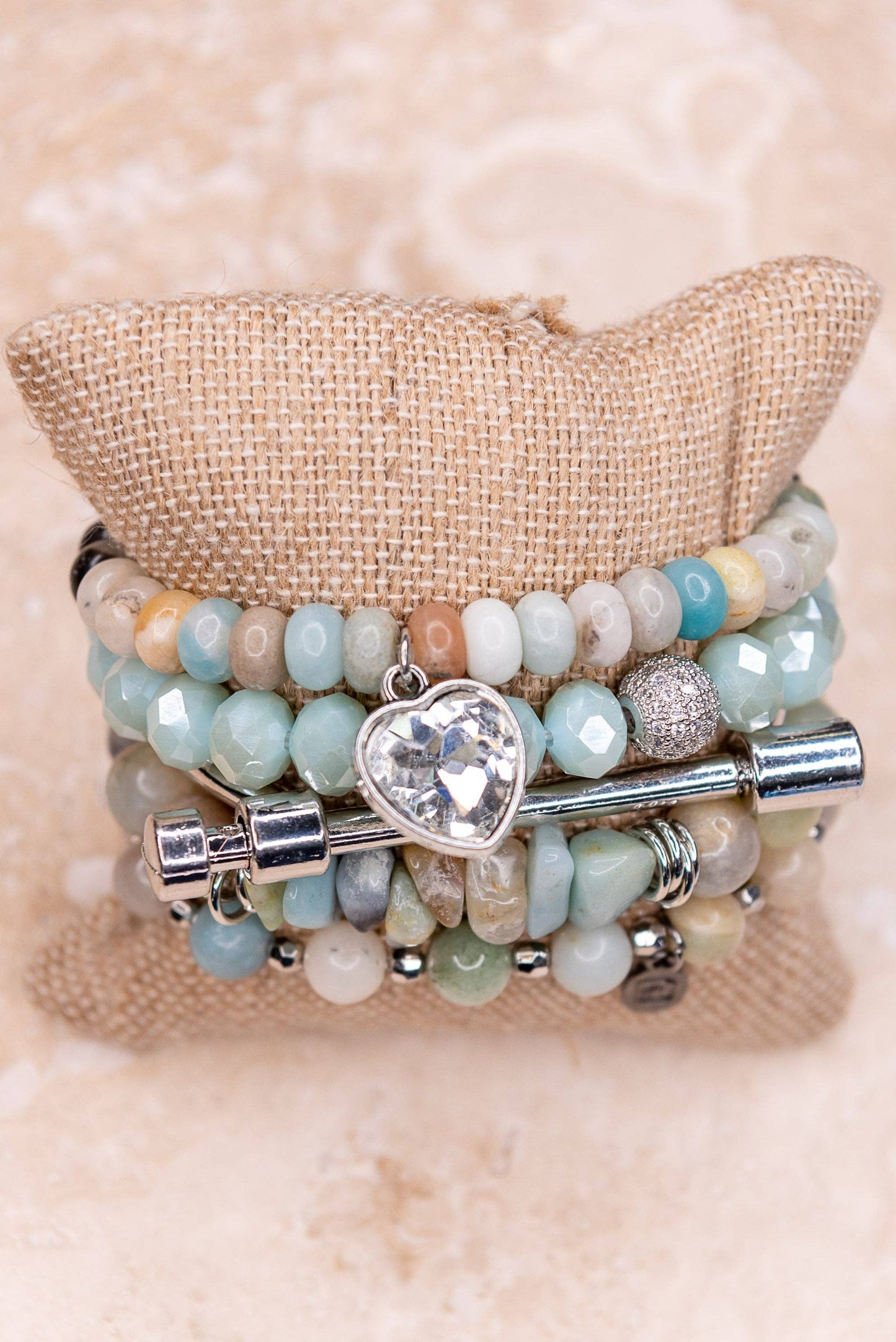Cora Bracelet Set Amazonite